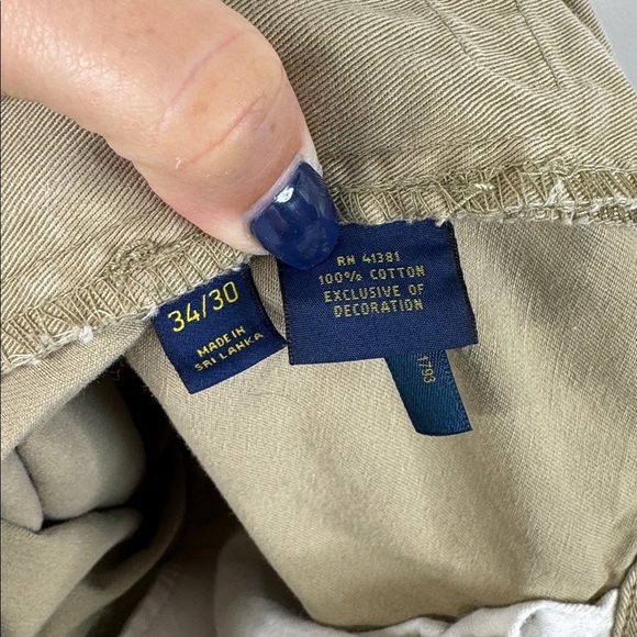 Polo Ralph Lauren 650 Straight Leg Brown Khaki Pants Jeans Men’s Size 34x30 - Picture 9 of 9